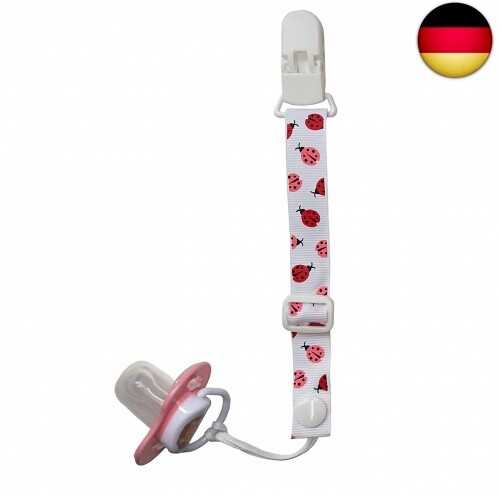 PREMYO 4 Pack Baby Schnullerkette Mädchen - Schnullerband mit Clip Verstellbare - Bild 5 von 8