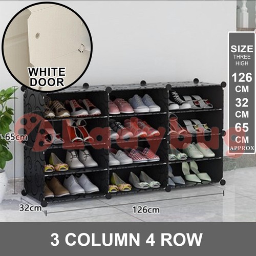 Door Cube DIY Shoe Cabinet Rack Storage Portable Stackable Organiser Stand - Picture 22 of 29