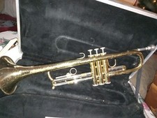trumpet with case