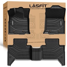 Lasfit Floor Mats For Toyota Tacoma Double Cab 2016-2023 Tpe All Weather Liners