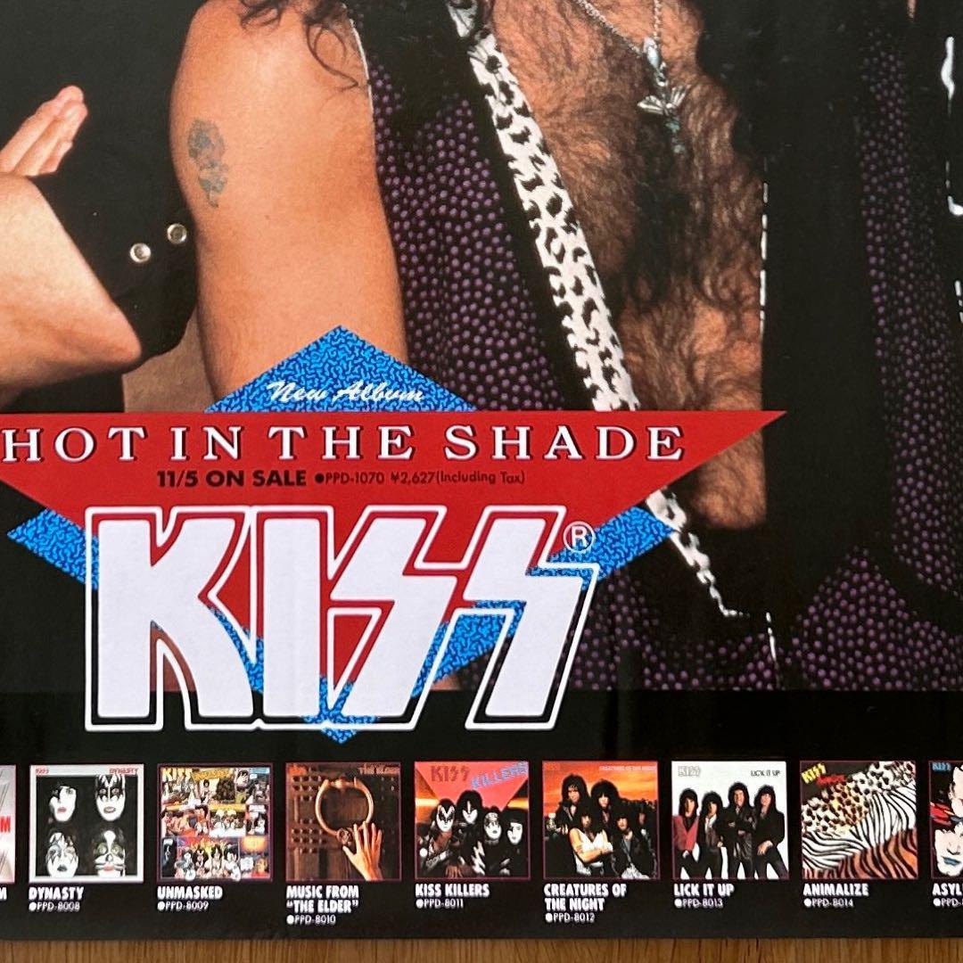 KISS　ポスター　HOT IN THE SHADE 1989年 KISS ポスター HOT IN THE SHADE 1989年