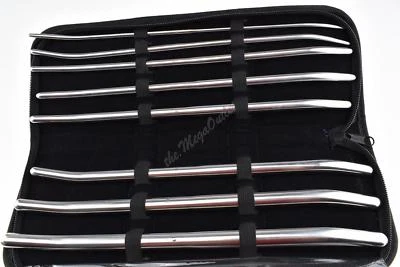 MAQNSCO Pratt Sounds Dilators Surgical Instruments 8 Piece Set Pratt Dillators