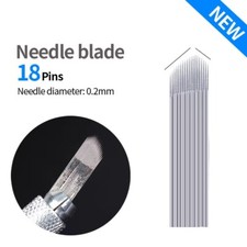 Chamfer Blade 18Pin Permanent Makeup Eyebrow Tatoo Blade Microblading Needles