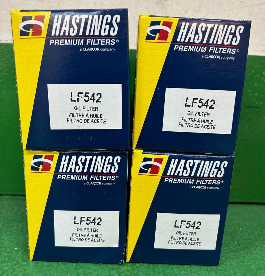 Hastings LF542 Engine Oil Filter 4 Pack for Honda, Acura, Ford, Dodge, Hyundai Foto 3 de 3