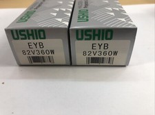 Lot of 2 - USHIO 1000442 EYB 82V 360W Halogen Projection Lamps 5854 