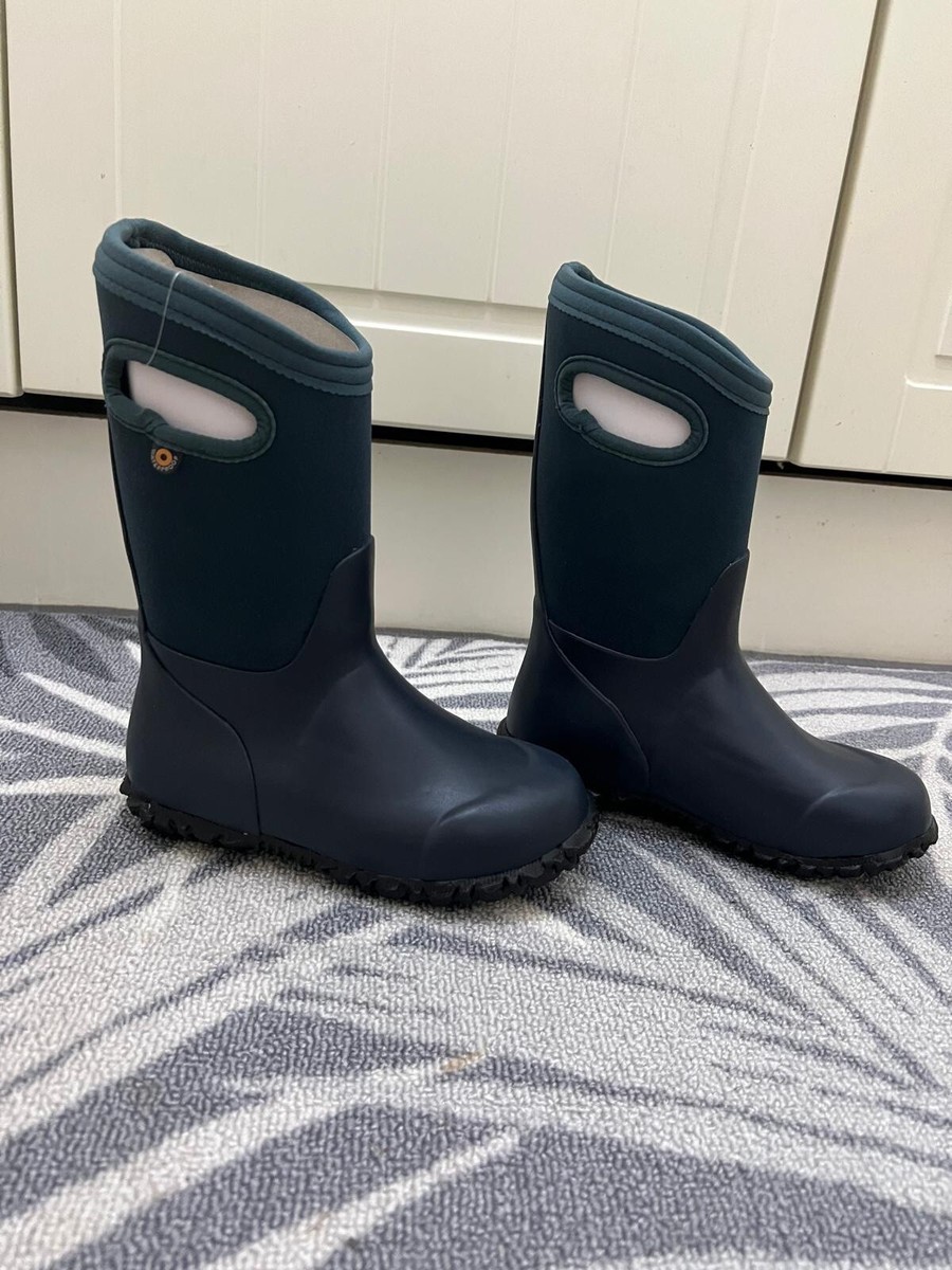 Bogs Kids Size 13 Eu 31 Navy York Wellies