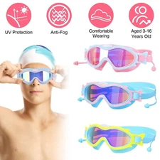 Kids Junior Boy Girl Swimming Goggles for Diving Googles Anti Fog UV protection