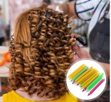 30 Pack Plastic Spiral Hair Perm Rods - Hairdressing Styling Curling Rods