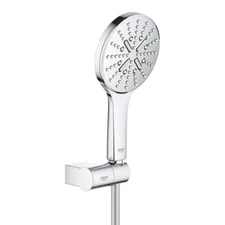Grohe Rainshower SmartActive 130 wall bracket set, with EcoJoy chrome