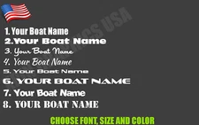 Your Boat Name Graphic Decal / Sticker 2X Stickers Graphics custom customizable