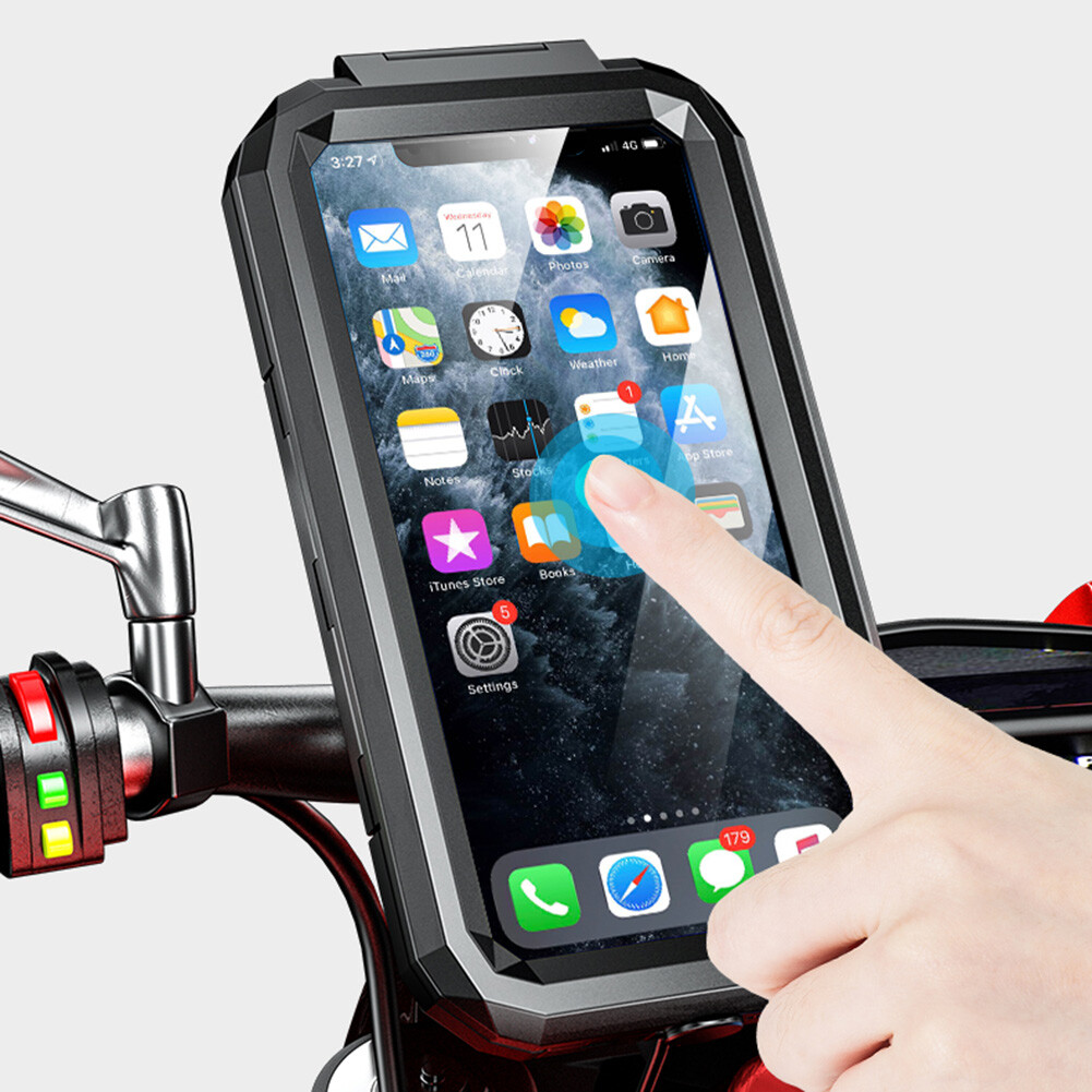 M18L Motorcycle Bike Phone Mount Case Waterproof Handlebar Phone Holder