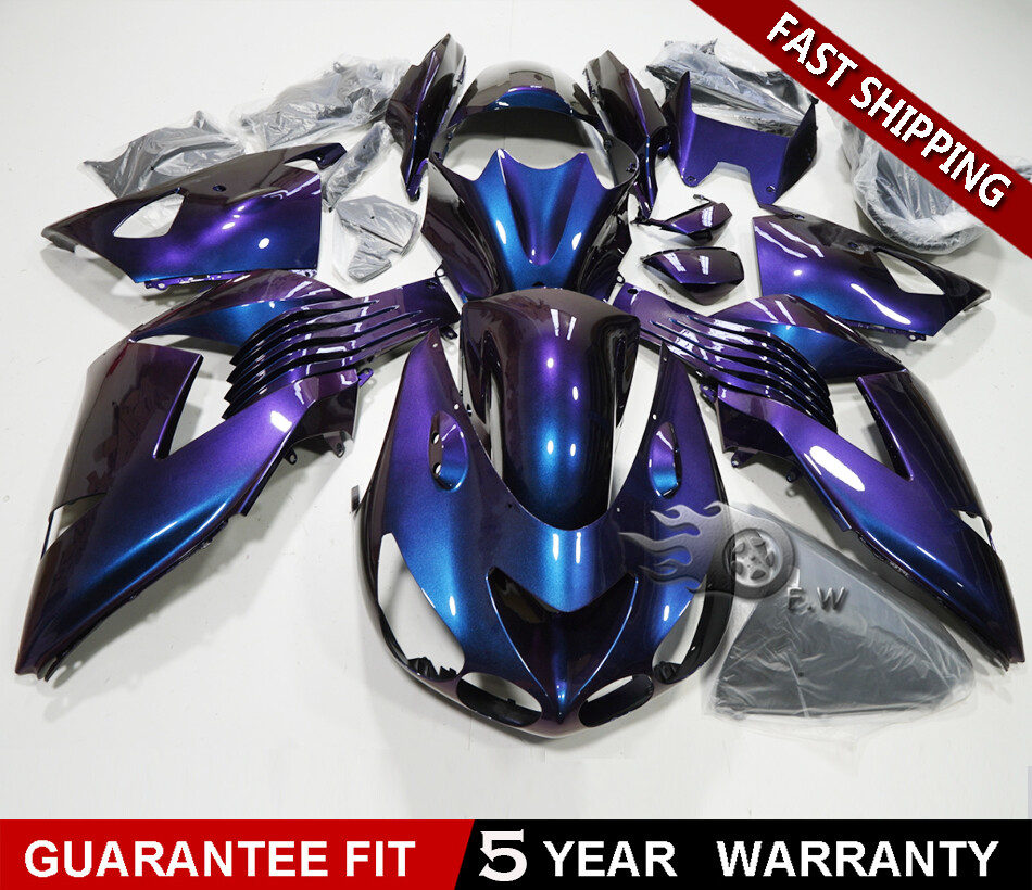 Purple Chameleon Paint ABS Fairings Kit Fit for Kawasaki Ninja ZX Purple Chameleon Paint ABS Fairings Kit Fit for Kawasaki Ninja ZX