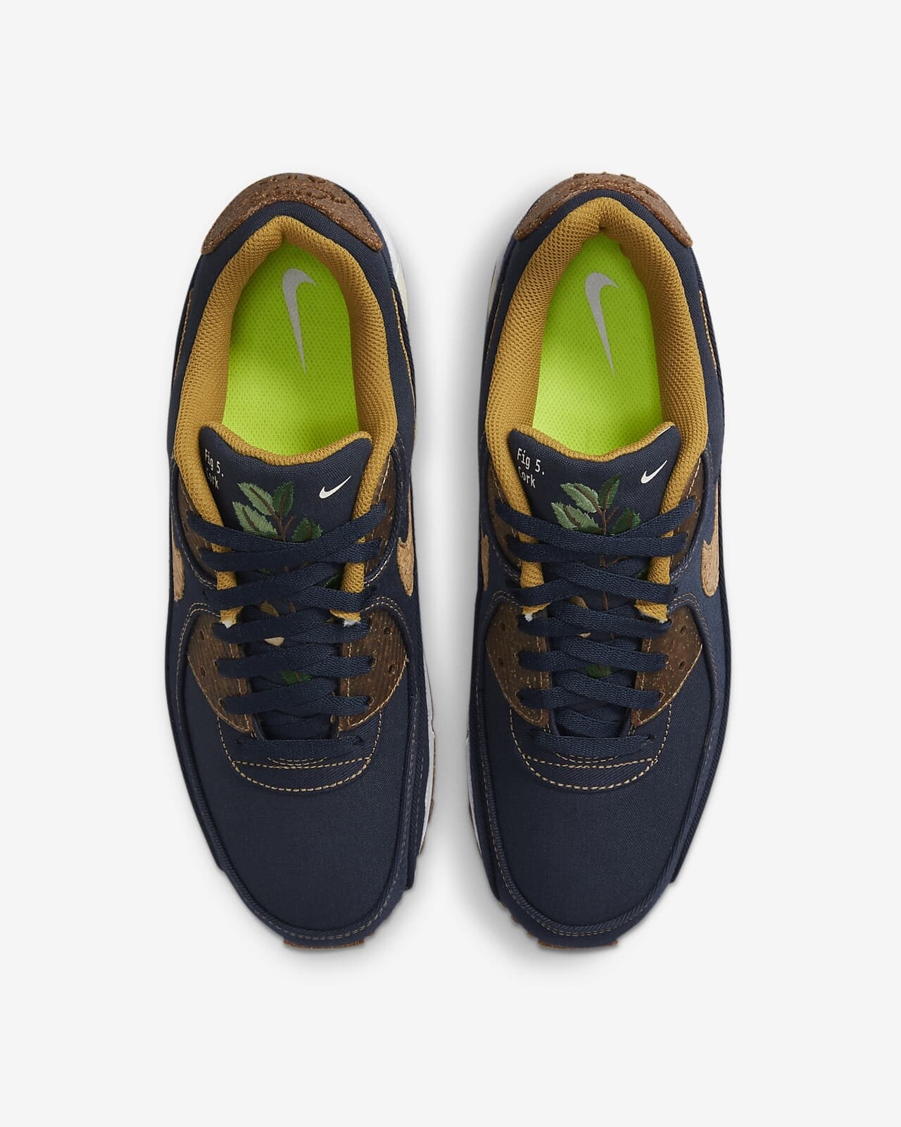 NIKE CORK BOTANICAL PICTURE BOOK AIR MAX 90 SE OBSIDIAN DD0385-400 US 8 |  eBay