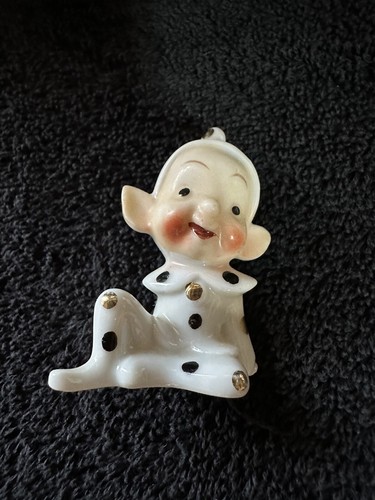 Set Of 4 Vintage 1950s Elf Pixie White Polka Dots Japan - Picture 4 of 6