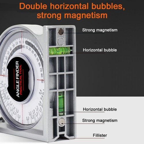 Mini Dial Inclinometer Angle Finder Protractor Tool for Carpentry / Electrical - Picture 11 of 11