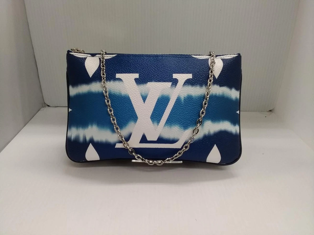 Louis Vuitton Escale Double Zip Pochette Bleu