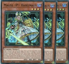 yugioh 3x Maliss (P) Haselmaus CRBR-DE017 Super Rare 1Auflage Deutsch