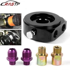 Aluminum Oil Filter/Cooler Sandwich AN10 Block Adapter Gauge Sensor Plate