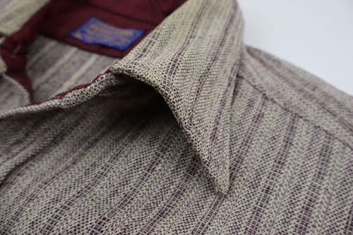 Vtg Pendleton Herringbone Wool Flannel Button Down Lodge Board Shirt Mens Large - Picture 4 of 9