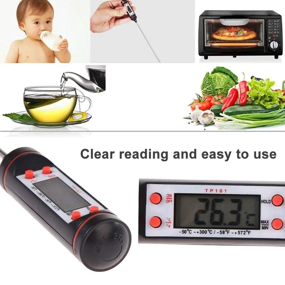 Meat Thermometer, Instant Read Digital Cooking Thermometer, Electronic Food Ther