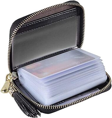 Leather Wallet Cartera Rfid Amazon Amazon Small Zip Purse With