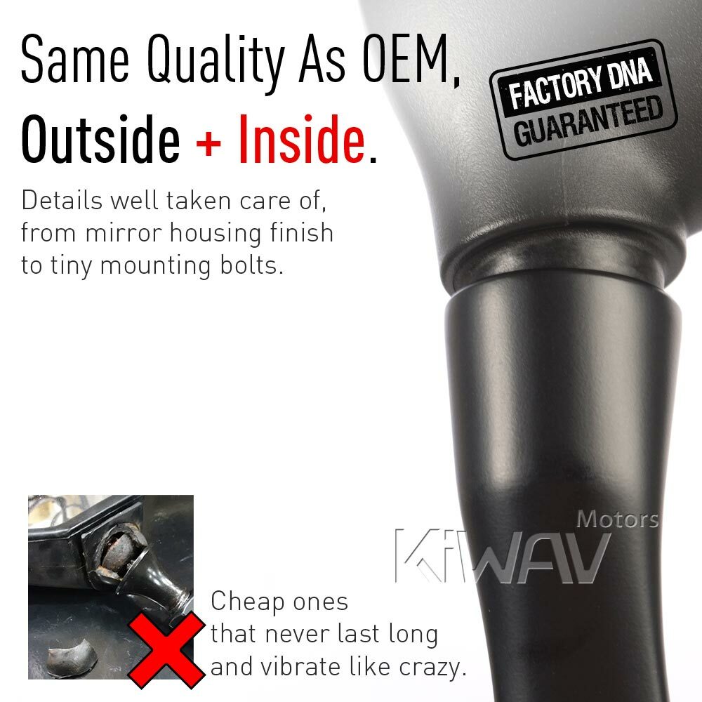 Replacement mirror LEFT HAND fits BMW R 1200 RS (14'-)  ε