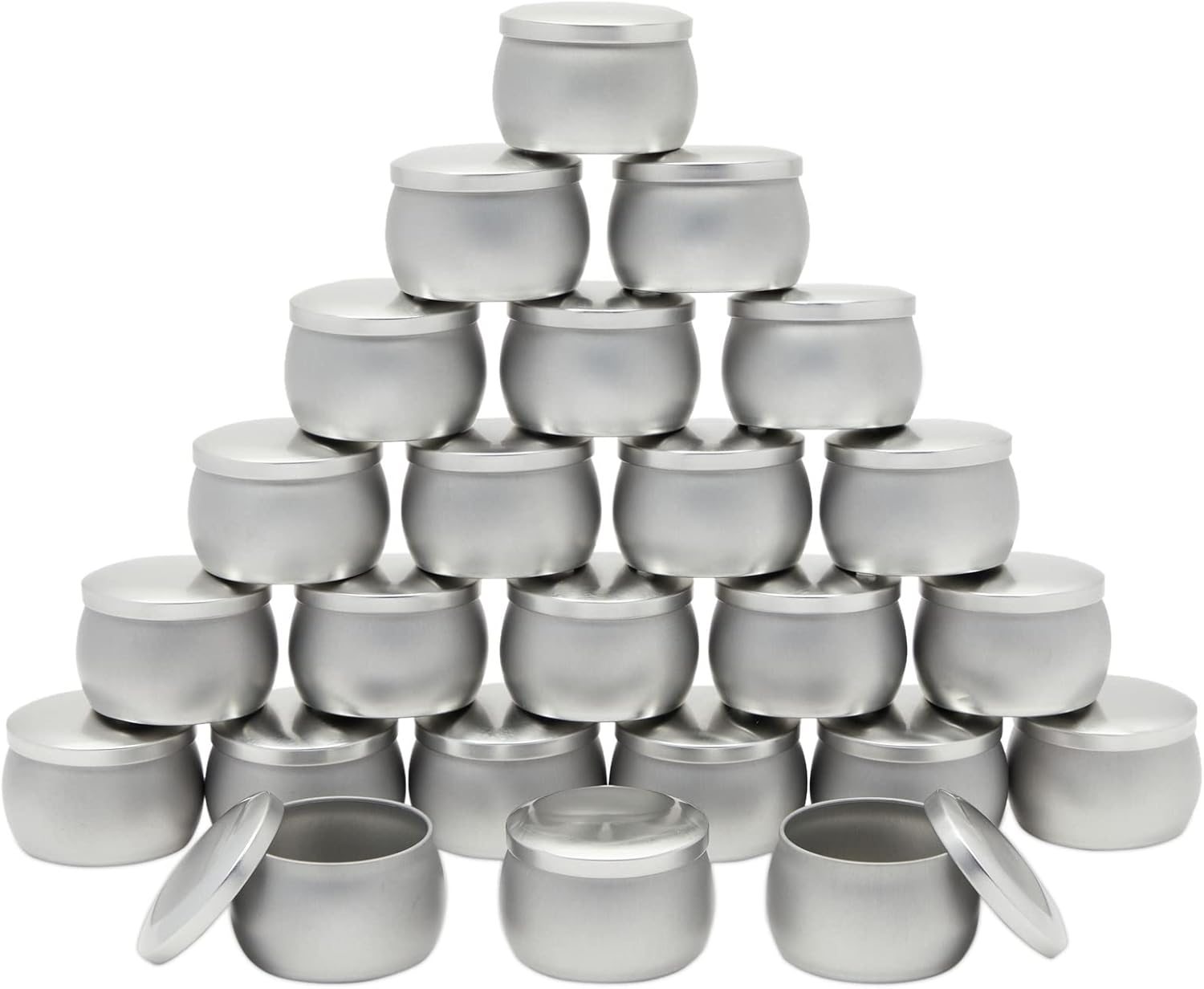 24 Pack Small 4 Oz Candle Tins for Making Candles with Lids, round Containers fo