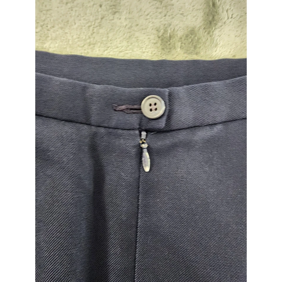 Vintage 90s Pendleton Wool Pencil Skirt Size 6 Blue Back Slit Office Career - Image 4 of 4