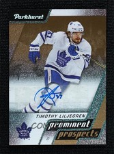 2020-21 Upper Deck Parkhurst Prominent Prospects Gold Timothy Liljegren Auto h3a