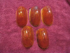 Vintage Amber Glass Marker Light Lens Cab Clearance Ls 303 Kd 517 Lot Of 5 Vintage Amber Glass Marker Light Lens Cab Clearance Ls 303 Kd 517 Lot Of 5