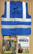Horse Safety Vest "CAUTION YOUNG RIDER" + Horse Bible & The Horse Encyclopedia
