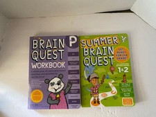 Brain Quest Workbooks PreK, 1-2, Grade 2, Grade 3 Educational Lot Workman