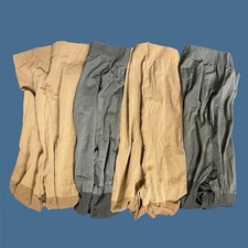 Lot of 4 Pantyhose Nylon Stockings Hosiery Dusty Black Beige Women's Plus Size