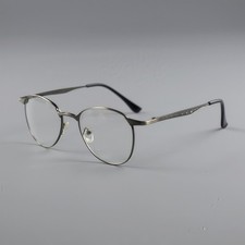 Round Metal Eyeglass Frame Retro Reading Glasses Men Women Full Rim