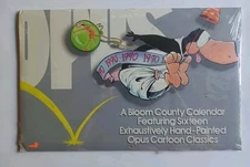 Opus Bloom County 1990 Calendar - 16 Cartoons - New - SEALED