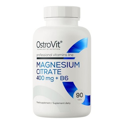 MAGNESIUM CITRATE 400mg + B6 - Nervensystem Muskelfunktion Knochen Zähne Energie