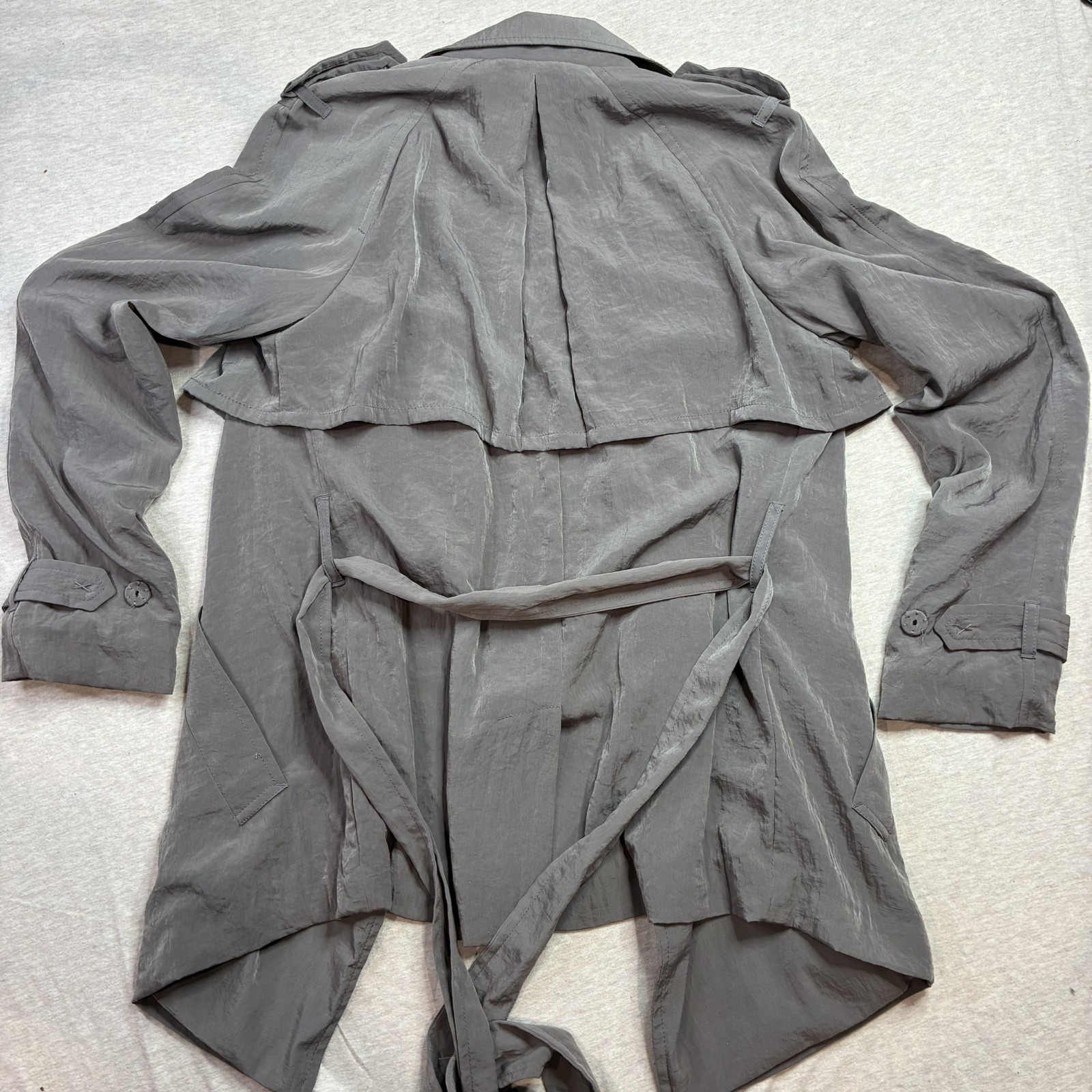 Gap Double Breasted Belted Wrap Front Trench Coat… - image 3