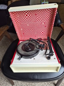 Vintage Sears Solid State "Psychedelic" Record Player
