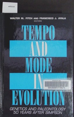 Tempo and mode in evolution. Genetics and paleontology 50 years after Simpson. F