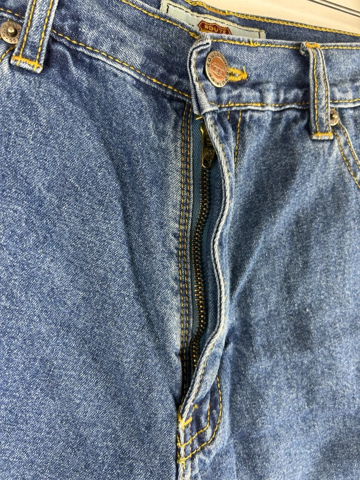 Pantalones cortos de mezclilla Route 66 para mujer tiro alto azul lavado medio niñas talla 16 Foto 4 de 4