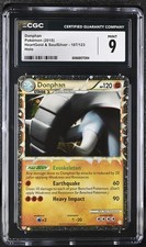 CGC 9 MINT Donphan 2010 HeartGold & SoulSilver 107/123 Holo Pokemon Card