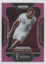 2022 Panini Prizm World Cup Qatar Pink Prizm Timothy Weah #207 2p7
