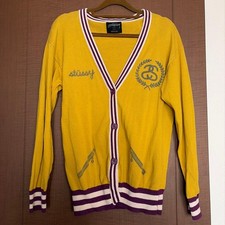 Stussy Yellow Cardigan M
