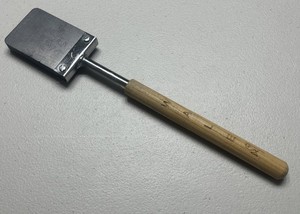 Glass Making Graphite Paddle w/ Wood Handle - Wale - 3” x 2” Paddle