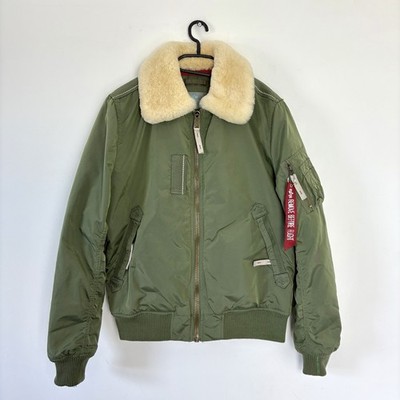 Alpha Industries Injector III Bomberjacke Flight Pilot Flying Green Damen XL