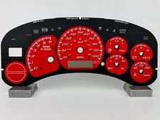 US Speedo Red Silverado/Sierra Gauge Face for Clusters 99-02 1500 Gas