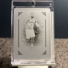 2017 Panini National Treasures Kyrie Irving Black Plate One Of One!!!￼