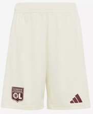 Adidas Olympique Lyonnais Kids Third Shorts 22/23 Ivory 11-12 Years Boys Shorts