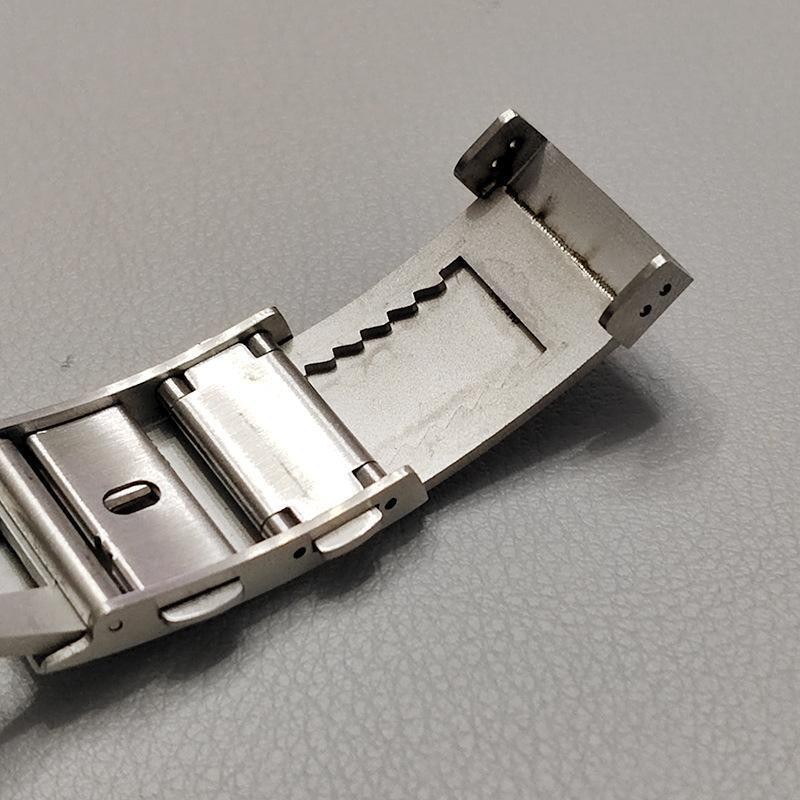 18mm 316L Stainless Steel Watch Clasp Adjustable Folding Buckle Metal