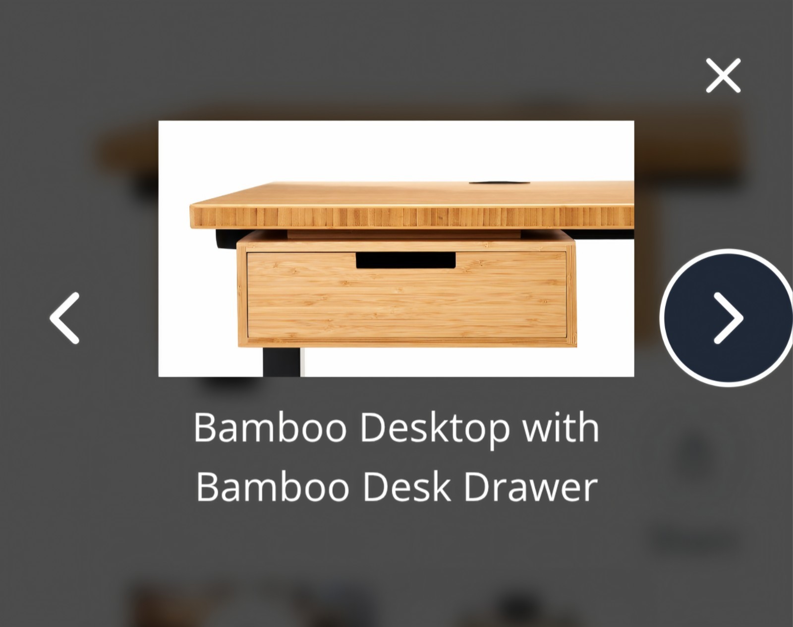 Uplift Bamboo Desk Drawer Office Storage (STR018) New In Package-image